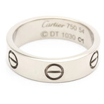 Cartier // 18k White Gold Love Love Ring // Ring Size: 6.75 // Store Display