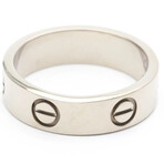 Cartier // 18k White Gold Love Love Ring // Ring Size: 6.75 // Store Display