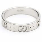 Gucci // 18k White Gold Icon Ring // Pre-Owned (Ring Size: 5.5)