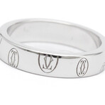 Cartier // 18k White Gold Happy Birthday Ring // Ring Size: 4.75 // Pre-Owned