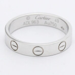 Cartier // 18k White Gold Love Ring // Ring Size: 4.75 // Store Display