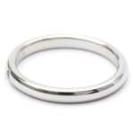 Tiffany & Co. // Platinum Stacking Ring With Diamond // Ring Size: 8 // Store Display