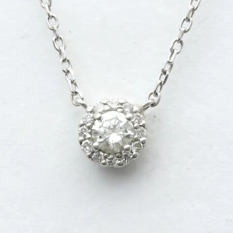 Vendome Aoyama // Platinum + Diamond Necklace // 14.56"-15.94" // Store Display