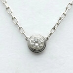 Cartier // 18k White Gold Diamants Legers Diamond Necklace // 14.96"-16.14" // Store Display