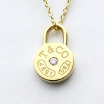 Tiffany & Co. // 18k Yellow Gold 1837 Rock Diamond Necklace // 16.14" // Store Display
