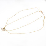 Cartier // 18k Rose Gold + 18k White Gold + 18k Yellow Gold Trinity De Cartier Necklace // 14.17"-15.74" // Store Display