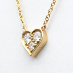 Tiffany & Co. // 18k Rose Gold Sentimental Heart Diamond Necklace // 15.74" // Store Display