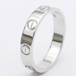 Cartier // 18k White Gold Love Ring // Ring Size: 4.75 // Store Display