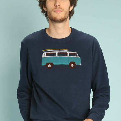 Blue Van Sweatshirt // Navy (XS)