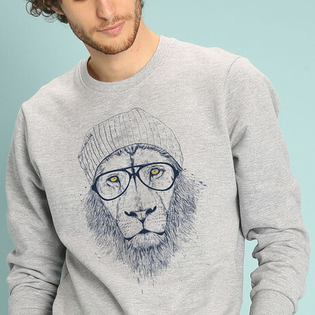 Cool Lion Sweatshirt // Gray (XS)