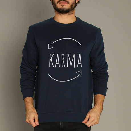 Karma Sweatshirt // Navy (XS)