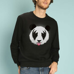Panda Kiss Sweatshirt // Black (XS)