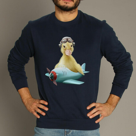 Duck Pilot Sweatshirt // Navy (XS)