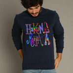 Hakuna Matata Color Sweatshirt // Navy (XS)