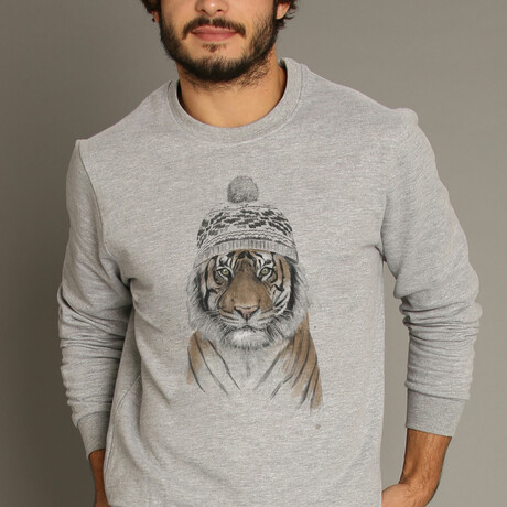 Siberian Tiger Sweatshirt // Gray (XS)