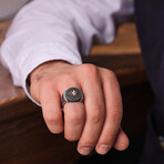 Manfred Silver Direction Design Men's Ring (9)