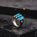 Holden Silver Turquoise Men's Ring (9)