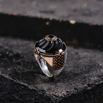 Piers Silver Onyx Stone Special Design Ring (9)
