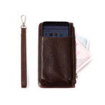 Phone Wallet // Brown (Iphone 13 Pro)