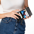 Phone Wallet // Black (Iphone 13 Pro)