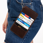 Phone Wallet // Brown (Iphone 13 Pro)