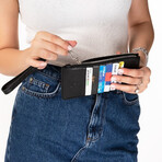 Phone Wallet // Black (Iphone 13 Pro)