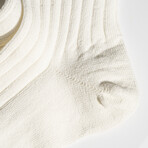 Paper x Cotton Anklet Socks // Pack of 3 // White (Small)