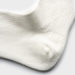 Paper x Cotton Rib Crew Socks// Pack of 3 // White (Small)