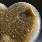 Genuine Polished Agate Druzy Heart // V.3