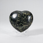 Genuine Polished Kambaba Jasper Heart with Acrylic Display Stand