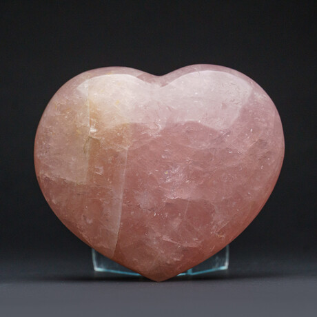 Genuine Polished Rose Quartz Heart