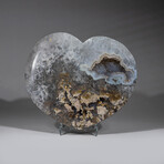 Genuine Polished Agate Geode Heart