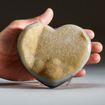 Genuine Polished Agate Druzy Heart // V.3