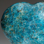 Genuine Polished Blue Apatite Heart V.1