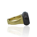 H. Stern // 18K Yellow Gold Smoky Quartz + Diamond Ring // Ring Size: 6.5 // Pre-Owned