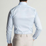Slim Fit Solid Dress Shirt // Light Blue (XL)