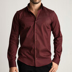 Clasic Dress Shirt // Claret Red (S)