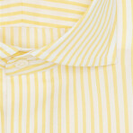 Striped Dress Shirt // Yellow, White (XL)