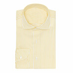 Striped Dress Shirt // Yellow, White (M)