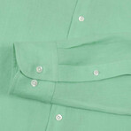 Linen Dress Shirt // Mint (M)