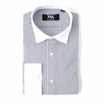 Brinton Dress Shirt // Black + White (XL)