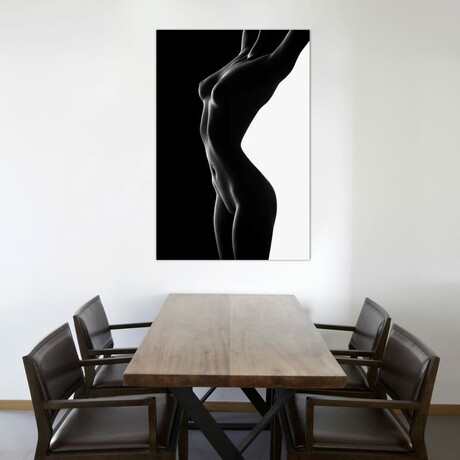 Nude Black Versus White II by Johan Swanepoel (26"H x 18"W x 0.75"D)