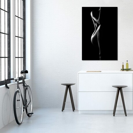 Silhouette Of Nude Woman by Johan Swanepoel (26"H x 18"W x 0.75"D)