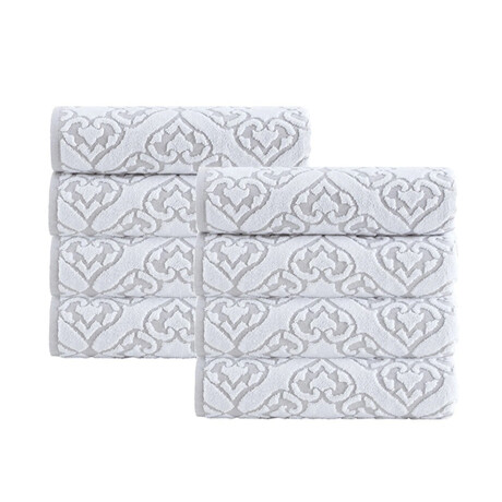 Gonzales Turkish Cotton Hand Towels // Set of 8 (Beige)
