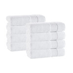 Ela Turkish Cotton Hand Towels // Set of 8 (Anthracite)