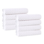 Glossy Turkish Cotton Hand Towels // Set of 8 (Anthracite)