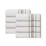 Enchasoft Turkish Cotton Hand Towels // Set of 8 (Anthracite)