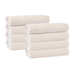 Glossy Turkish Cotton Wash Towels // Set of 8 (Anthracite)