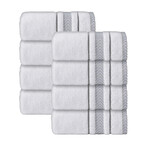 Enchasoft Turkish Cotton Wash Towels // Set of 8 (Anthracite)