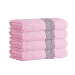 Anton Turkish Cotton Hand Towels // Set of 4 (Anthracite)